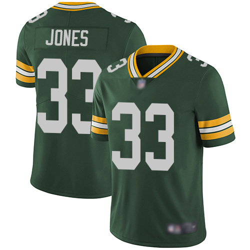 Green Bay Packers Limited Green Men #33 Jones Aaron Home Jersey Nike NFL Vapor Untouchable